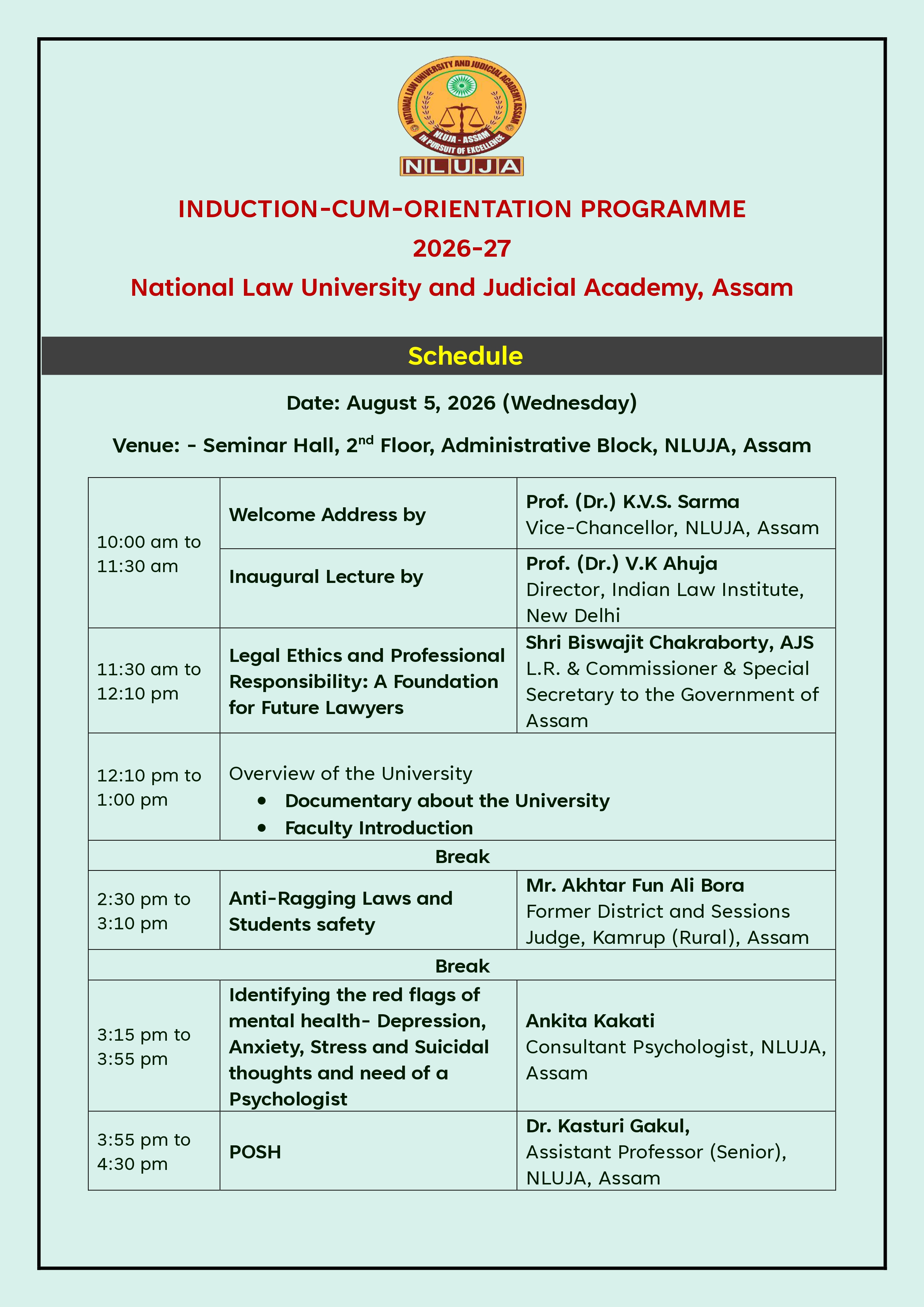 NLUJA upcoming event